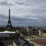 Vista de la Torre Eiffel y la Escuela Militar de París.