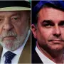 El presidente Luiz Inácio Lula da Silva y el candidato ultraderechista Flávio Bolsonaro.